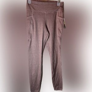 Avia mauve color leggings with pockets size small NWT
